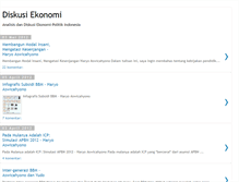 Tablet Screenshot of diskusiekonomi.blogspot.com