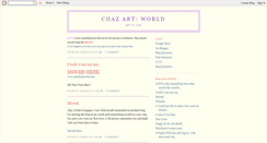 Desktop Screenshot of chazartworld.blogspot.com