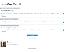 Tablet Screenshot of neveroverthehill.blogspot.com