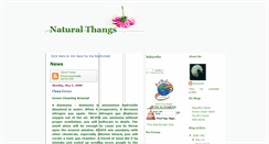 Desktop Screenshot of naturalthangs.blogspot.com