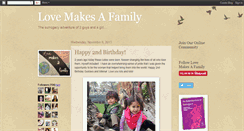 Desktop Screenshot of lovemakesafamily2011.blogspot.com