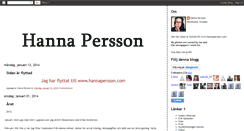 Desktop Screenshot of hannapannapersson.blogspot.com