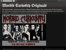 Tablet Screenshot of morbidcuriosityoriginals.blogspot.com