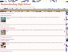 Tablet Screenshot of homeschoolinghs.blogspot.com