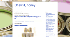 Desktop Screenshot of chewithoney.blogspot.com