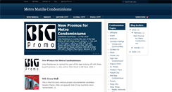 Desktop Screenshot of metromanilacondominiums.blogspot.com