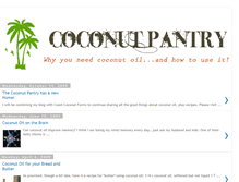 Tablet Screenshot of coconutpantry.blogspot.com