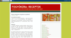 Desktop Screenshot of fogyokurasrecept.blogspot.com