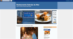 Desktop Screenshot of estreladomarrestaurante.blogspot.com