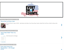 Tablet Screenshot of everydropcountschicago.blogspot.com
