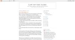 Desktop Screenshot of lawofthegame.blogspot.com