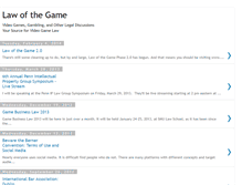 Tablet Screenshot of lawofthegame.blogspot.com