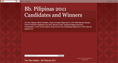 Desktop Screenshot of bbpilipinas2011.blogspot.com