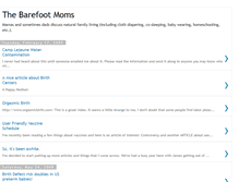 Tablet Screenshot of barefootmoms.blogspot.com