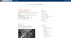 Desktop Screenshot of 7daywknd.blogspot.com