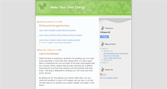 Desktop Screenshot of make-your-own-energy.blogspot.com