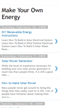 Mobile Screenshot of make-your-own-energy.blogspot.com