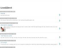 Tablet Screenshot of lived2devil.blogspot.com