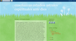 Desktop Screenshot of enseanzasestudiosastrales.blogspot.com