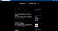 Desktop Screenshot of geoginteractionandsd.blogspot.com