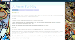 Desktop Screenshot of afosterforhire.blogspot.com