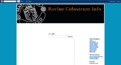 Desktop Screenshot of bovine-colostrum.blogspot.com