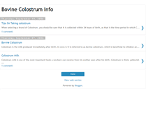 Tablet Screenshot of bovine-colostrum.blogspot.com