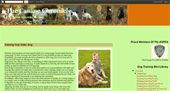 Desktop Screenshot of caninechronicle.blogspot.com