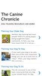 Mobile Screenshot of caninechronicle.blogspot.com
