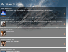 Tablet Screenshot of mylifeonfirst.blogspot.com