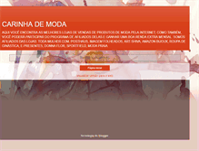 Tablet Screenshot of carinhademoda.blogspot.com