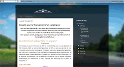 Desktop Screenshot of campingcarconseil.blogspot.com