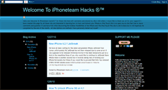 Desktop Screenshot of iphoneteamhacks.blogspot.com