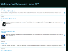 Tablet Screenshot of iphoneteamhacks.blogspot.com