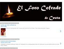 Tablet Screenshot of forocofradeceuta.blogspot.com
