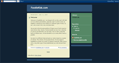 Desktop Screenshot of foodiekidies.blogspot.com