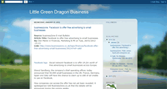 Desktop Screenshot of littlegreendragonbusiness.blogspot.com