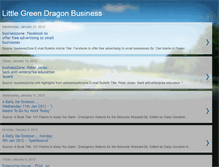 Tablet Screenshot of littlegreendragonbusiness.blogspot.com