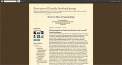 Desktop Screenshot of freemenofcanada.blogspot.com