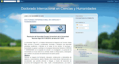 Desktop Screenshot of doctoradointernacional.blogspot.com