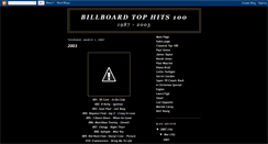 Desktop Screenshot of billboardtophits100.blogspot.com