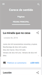 Mobile Screenshot of carecedesentido.blogspot.com