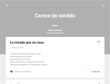 Tablet Screenshot of carecedesentido.blogspot.com
