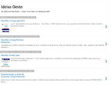 Tablet Screenshot of ideiasoeste.blogspot.com