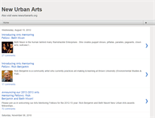 Tablet Screenshot of newurbanarts.blogspot.com