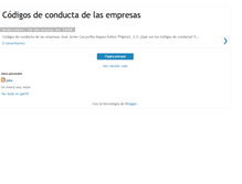 Tablet Screenshot of codigosconductaempresas.blogspot.com