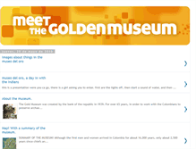 Tablet Screenshot of meetthegoldenmuseum.blogspot.com