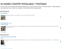 Tablet Screenshot of mimundocountrypinceladasypuntad.blogspot.com