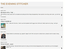 Tablet Screenshot of eveningstitcher.blogspot.com