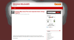 Desktop Screenshot of ebooksreleaser.blogspot.com